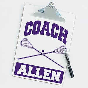 Personalized Clipboards For Lacrosse Coaches