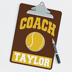 Personalized Clipboards For Tennis Coaches