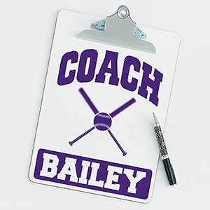 Personalized Clipboards For Softball Coaches