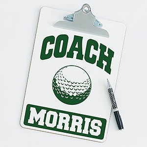 Personalized Clipboards For Golf Coaches