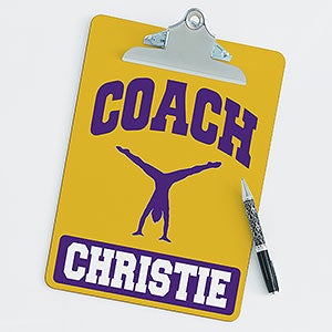 Personalized Clipboards For Gymnastics Coaches