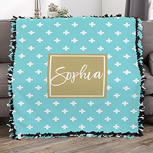 Pattern Play Personalized 50x60 DIY Tie Blanket