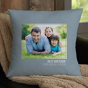 Men's Photo Personalized Large Throw Pillow