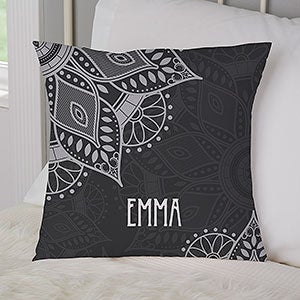 Mandala Personalized Small Throw Pillow