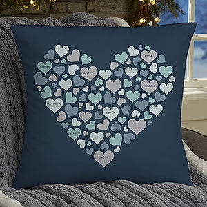 Heart of Hearts Large Throw Pillow