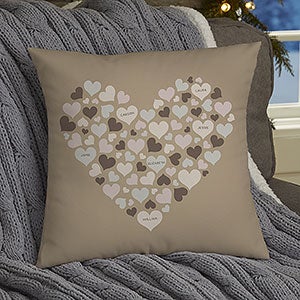 Heart of Hearts Small Throw Pillow