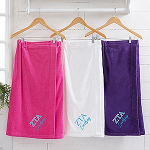 0 Zeta Tau Alpha Embroidered Towel Wrap