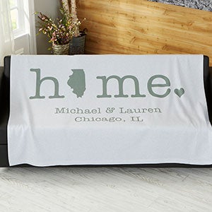 Home State 50x60 Sweatshirt Blanket