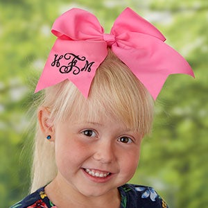 Custom Embroidered Monogrammed Hair Bows