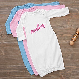 Just Being Me Personalized Baby Gown