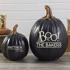 BOO! Small Personalized Pumpkin