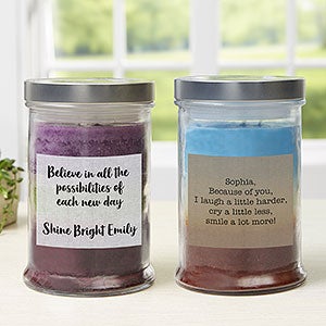 Personalized Triple Pour Candle Jar - Add Any Text