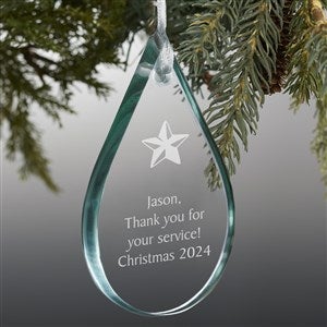 Create Your Own Personalized Teardrop Premium Glass Ornament