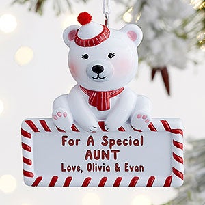 For Someone Special Polar Bear Personalized Ornament