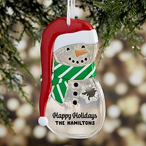 Melt Your Heart Personalized Snowman Ornament