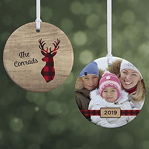 Cozy Cabin Custom Photo Ornament