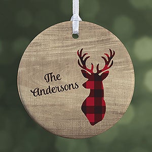 Cozy Cabin Personalized Holiday Ornament