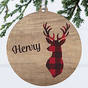 Cozy Cabin Personalized Wood Ornament