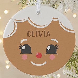 Gingerbread Characters Personalized Large Ornament