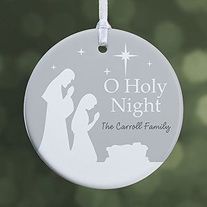 O Holy Night Personalized Small Ornament