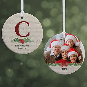 Nostalgic Noel Personalized Photo Ornament