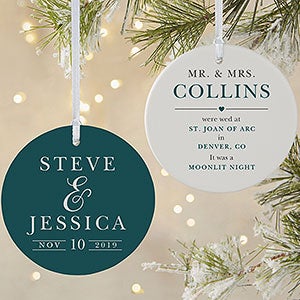 Personalized Wedding Ornament - All About The Big Day - Large