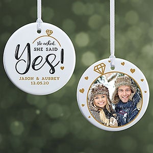 newly engaged ornaments