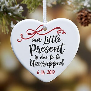 Our Little Present Personalized Expecting Ornament