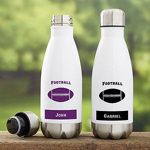 Football Personalized Insulated 12 oz Water Bottle