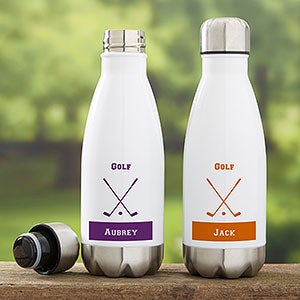 Golf Personalized Insulated 12 oz. Water Bottle