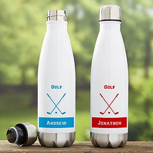 Golf Personalized Insulated 17 oz. Water Bottle