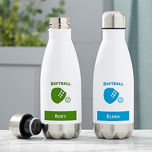 Softball Personalized Insulated 12 oz. Water Bottle