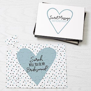 Will You Be My Bridesmaid Personalized 25 Piece Puzzle