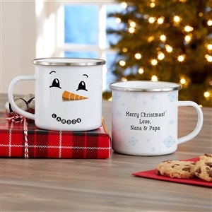 Personalized Camping Mugs - Snowman Characters