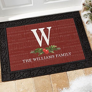 Nostalgic Noel 18x27 Personalized Doormat