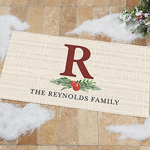 Nostalgic Noel 24x48 Personalized Doormat