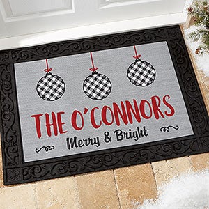 Farmhouse Christmas 18x27 Personalized Doormat