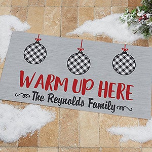 Farmhouse Christmas 24x48 Personalized Doormat