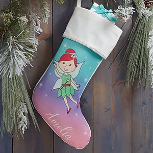 Fairy Personalized Christmas Stocking