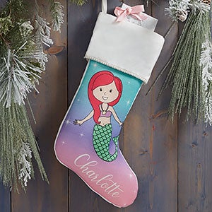 Mermaid Personalized Christmas Stocking