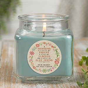 My Grandma, My Friend 10 oz Eucalyptus Scented Candle Jar