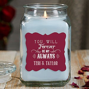 Love Quotes 18 oz Crystal Waters Scented Candle Jar