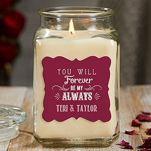 Love Quotes 18 oz Vanilla Bean Scented Candle Jar