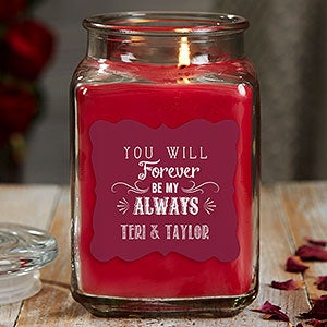 Love Quotes 18 oz Cinnamon Spice Scented Candle Jar