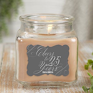 Cheers To Personalized 10 oz Walnut Coffee Scented Candle