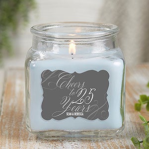 Cheers To Personalized 10 oz Crystal Waters Scented Candle