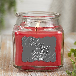 Cheers To Personalized 10 oz Cinnamon Scented Candle