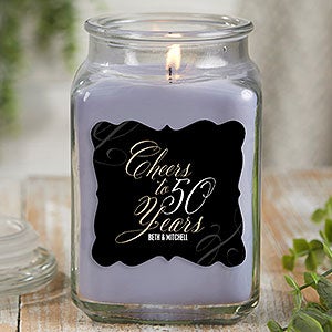 Cheers To Personalized 18 oz Lilac Scented Candle