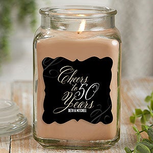 Cheers To Personalized 18 oz Walnut Coffee Scented Candle