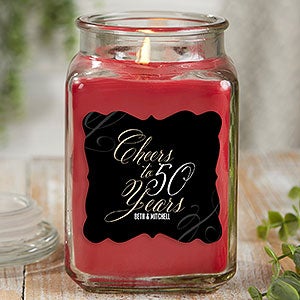 Cheers To Personalized 18 oz Cinnamon Scented Candle